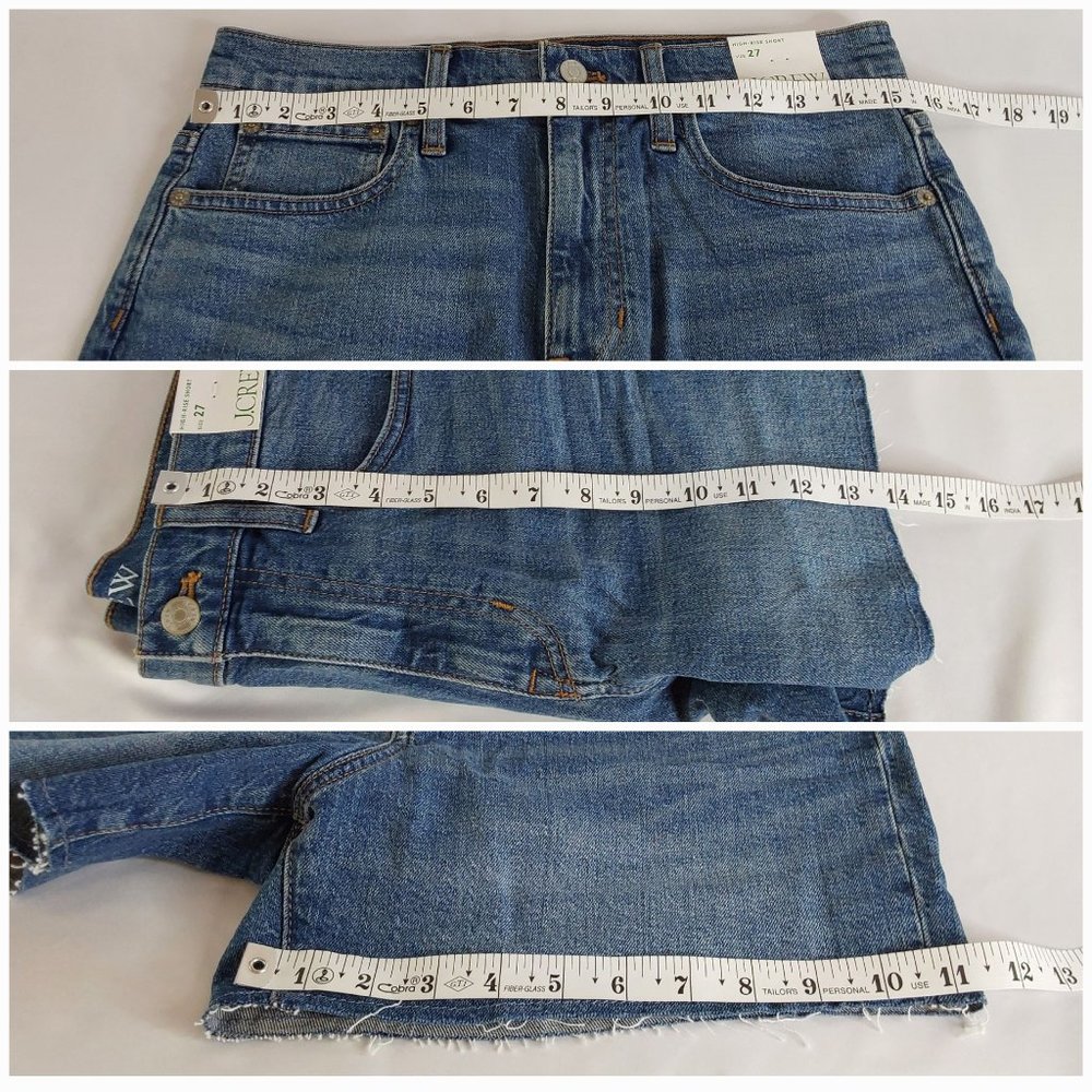 'J.CREW' RAW~EDGE DENIM SHORTS - Picture 9 of 16